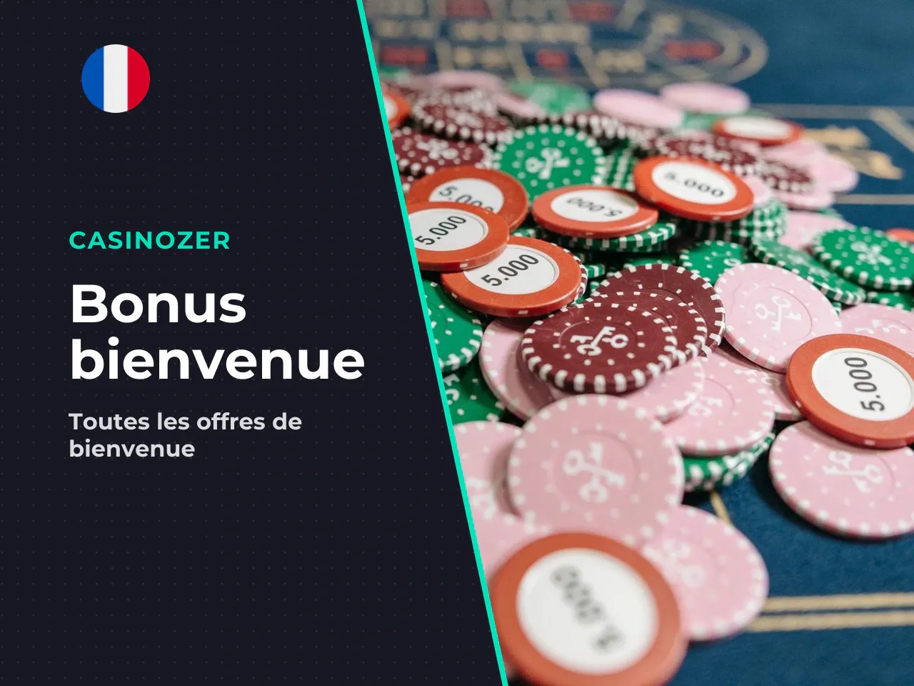 Bonus de bienvenue Casinozer dépôt, montant
