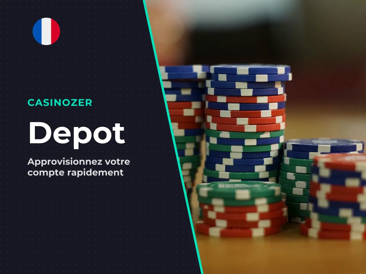 Effectuer un dépôt sur Casinozer. L'approvisionnement