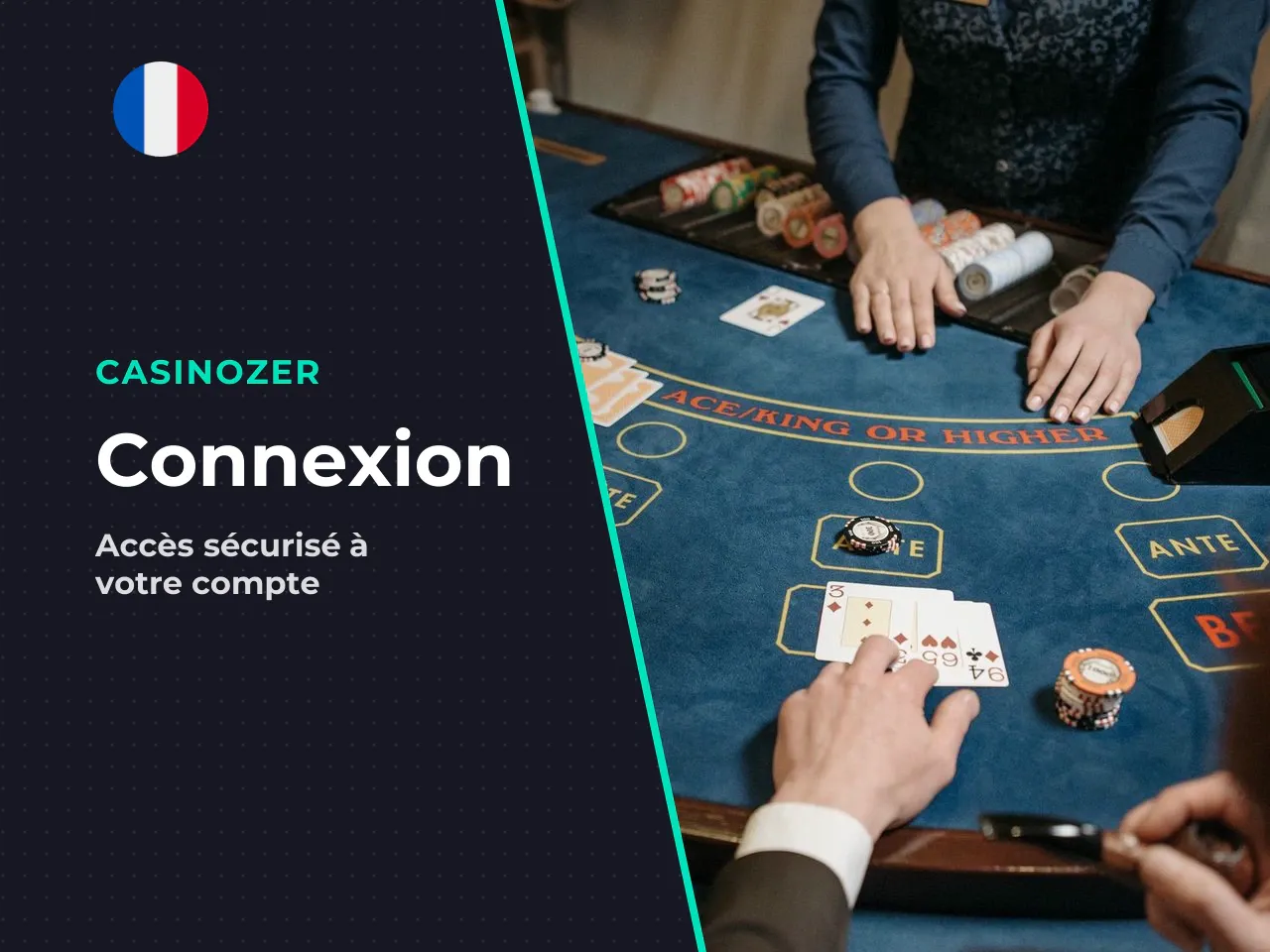 Comment se connecter sur Casinozer. L'action